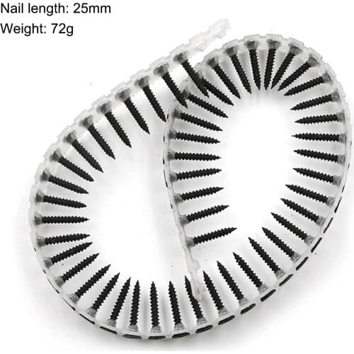 Screw Nail Chain With 50pcs Screws For Chain Nail Gun Woodworking Power Tool Parts Drill Attachment For Wood Plasterboard D10