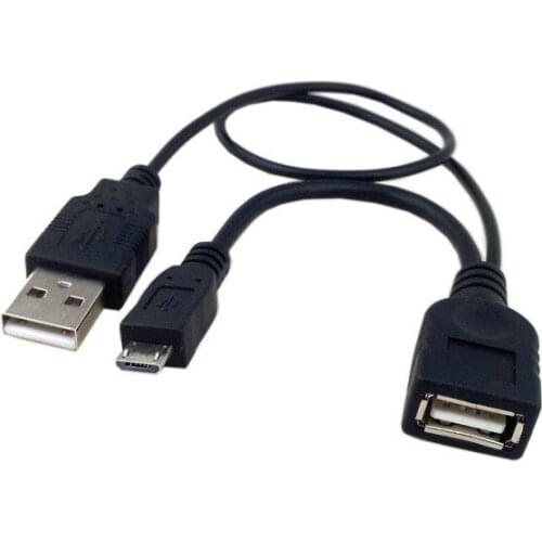 100pcs micro USB to OTG V8 with usb Male Power Cable For mp3 mp4 Galaxy Tablet