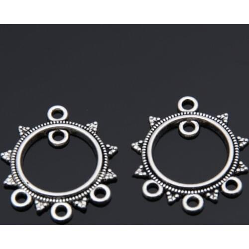 20pcs Silver Color Special Chandelier Charms Connector Pendant Jewelry Making DIY Handmade Craft Accessories Supplies A3461