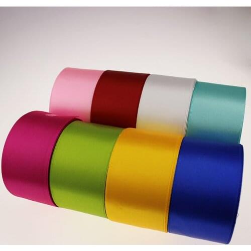 5cm/25 Yards/set Solid Color Satin Ribbons With Edge Hair Bow Garment Wedding party gift Accessories DIY Handmade Materials