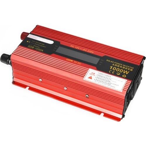 1000W Watt Carr Inverter DC 12V to AC 220V USB Converter Car Power Inverter Charger Adapter