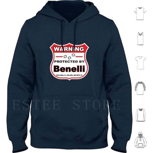 Benelli Protected By Benelli Shield Hoodies Long Sleeve Protected By Guns Protected By Benelli Protect A K47 10Mm