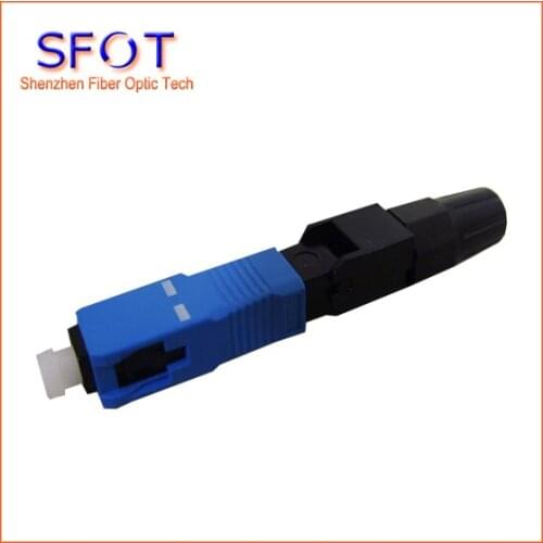 Free shipping, 50pcs/lot, SC/PC SM Fiber Optic Fast Connector, Pre-embedded, Telecommunication Standard, Fiber Connector