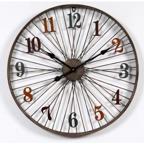 Large European Vintage Retro Wall Clock Watch Mechanism Iron Livingroom Pow Patrol Club Cafe Bar Secret Hiding Home Decor 5ZB266