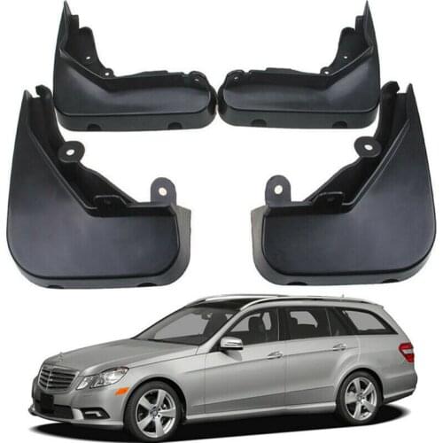 Front Rear Mudguards Mudflaps For 2008-2013 Mercedes Benz E Class T-Model S212 Splash Guards Car fender Flares 4pcs Molded Guard