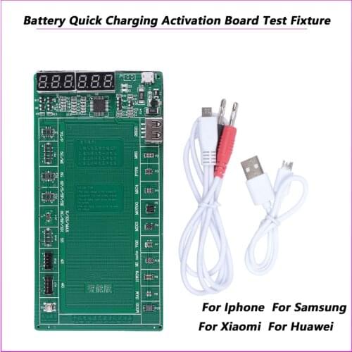 For Iphone X XS MAX XR 4 5 6 6s 7 8 for Samsung For Xiaomi For Huawei Battery Quick Charging Activation Board Test Fixture