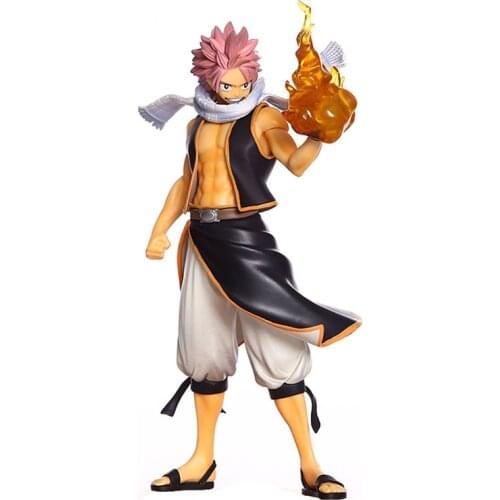FAIRY TAIL Action Figure Natsu Dragneel END Modle 9 Inch ABS Figma Figurine Change Clothes Fire Wizard Handsome And Strong Toys