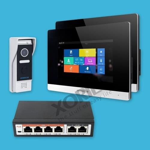 HOMSECUR 7" WIFI Video Door Phone Intercom System 1.0MP with Memory Monitor BC031IP-B+BM716IP-S