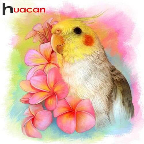 Huacan Diamond Painting Full Square/Round New Arrival 5d Bird Diamond Embroidery Cross Stitch Animal Decor For Home