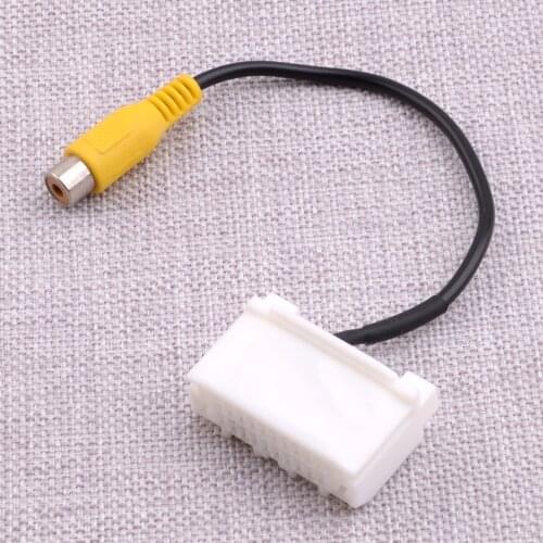 Backup Camera RCA Input Video Harness Plug To Radio Fit for Jeep Liberty Patriot Wrangler Commander Compass Grand Cherokee 2010