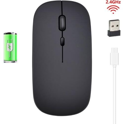 M80 Wireless Mouse 2.4G USB Rechargeable Mouse 1600DPI Slim Quiet Ergonomics Optical Office Mice for PC Computer Gamers
