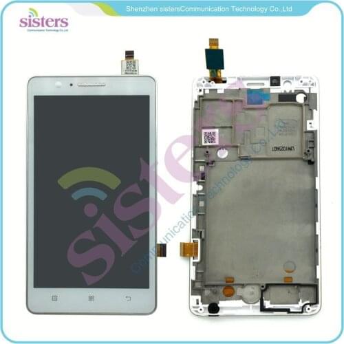 Wholesale White Black LCD Display Touch Screen Digitizer Full Assembly With Frame For Lenovo A536 Free Shipping With Tracking No