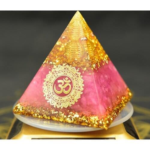 Orgonite Reiki Division Hand Work Organ Handmade Spiritual High Frequency Energy Orgon Pyramid Crystal Healing EMF Protection