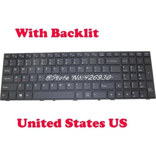 P650 English US Keyboard For CLEVO P650 P650SA MP-13H83USJ4306 6-80-P6500-012-1 MP-13H83U4J4306 6-80-P6500-010-1 Backlit