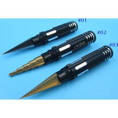 0-14mm/4-12mm Reaming Knife Drill Tool Knife Professional Edge Reamer for DIY Car Model Housing RC Airplane/Boat Propeller