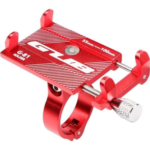GUB G-81 Aluminum Bicycle Phone Holder For Smartphone 3.5-6.2 inch Adjustable Support GPS Bike Phone Stand Mount Bracket