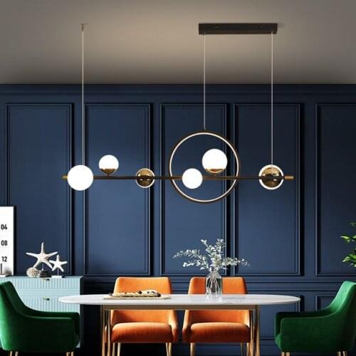 Nordic Dinning Room Chandelier Lighting Modern Glass Ball Pendant light Lamp For Kitchen/study Dinning Room Haing Light Fixture