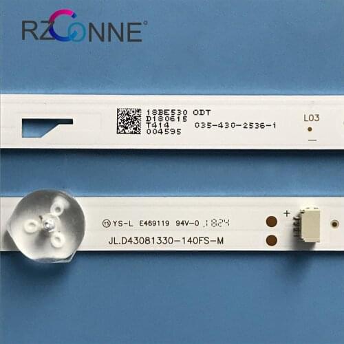 LED Backlight strip 8 Lamp For TCL 43‘’ TV JL.D43081330-140FS-M E469119 THOMSON T43D16SF-01B SAMPO EM-43AT17D 43L1600C 2600C