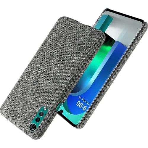 Slim Cloth Texture Fitted Cover For LG Velvet 5G Case Fabric Ultrathin Antiskid Capa For LG Velvet LM-G910EMW For LG Velvet 5G