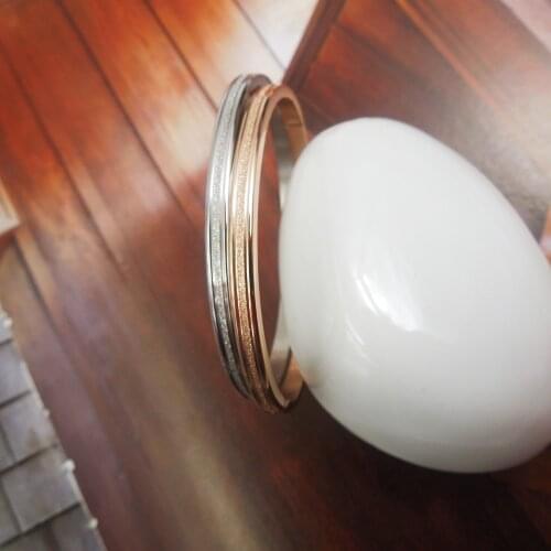 Top Quality frosted brand letter Fashion Jewelry Cuff Carter Bangles 316L Stainless Steel Bracelets For Women