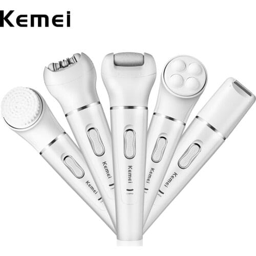 5 In 1 Women Epilator Washable Lady Facial Hair Remover Lady Shaver Wool Device Electric Callus Remover For Bikini
