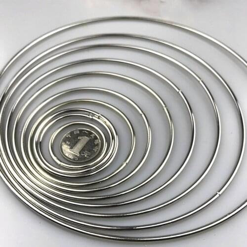 10pcs 35-190mm Silver Plated Dream Catcher Reve Circle Rings Findings Hanging Round Circle Net Jewelry DIY