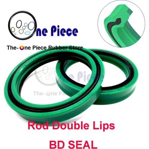 10PCS BD SEAL ID=40-100 mm U Cup Single Lip Hydraulic cylinder piston and rod seal Polyurethane (PU) +NBR+POM URB Rubber Gasket