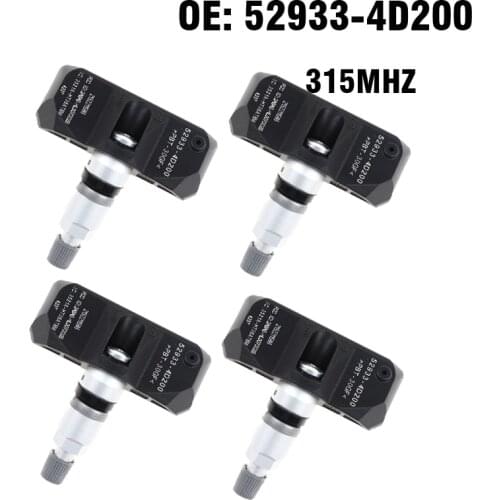 4pcs Car TPMS Tire Pressure Monitor Sensor System 315MHZ For Hyundai Entourage Santa FE Veracruze 2007 2008 2009