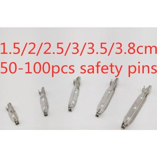 50pcs-100pcs DIY Safety Pins Brooch Jewelry Findings Accessory Making Diy Jewelry Accessories