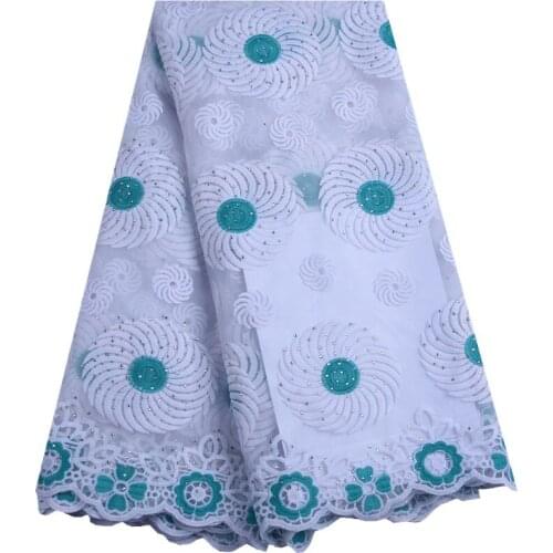 African Dry Lace Fabric Embroidered Nigerian Lace Fabric With Stones For Women Wedding Party Dress A1569