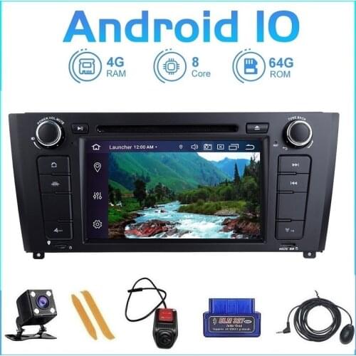 4GB RAM 64G Android 10.0 DVD CD Player Car Radio DVD For BMW E87 BMW 1 Series E88 E82 E81 I20 Multimedia Player GPS Navigation