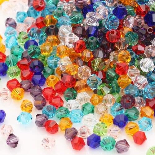 Beading Crystal beads Chinese 2 3 4 6 8mm Bicone Faceted Glass Loose Czech Beaded For Women Jewelry Making DIY Accessories