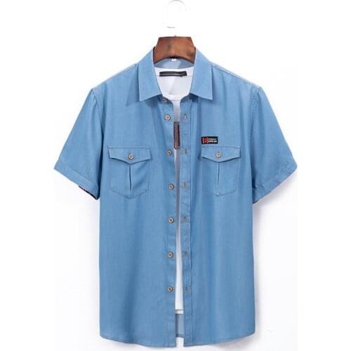 Мужские джинсовые рубашки CHEN ZE JIA China At AliExpress