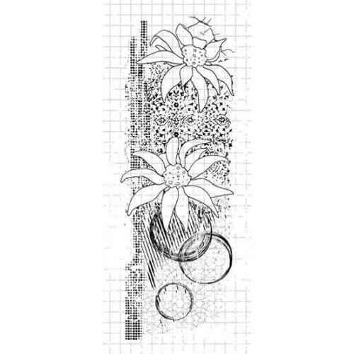 Flower transparent Clear Silicone Stamp/Seal for DIY scrapbooking/photo album Decorative clear stamp sheets B0688