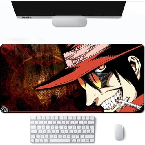 Hellsing Alucard Keyboard Mouse pad tablet HyperX gamer Desk Mat alfombrillas de ratón xl Natural Rubber Mini Pc Speed mousepad