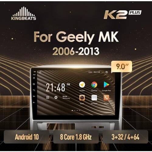 KingBeats Android 10 Octa-Core head unit HU 4G in Dash Car Radio Multimedia Video Player Navigation GPS For Geely MK 1 2006 - 2013 no dvd 2 din Double Din Android Car Stereo 2din