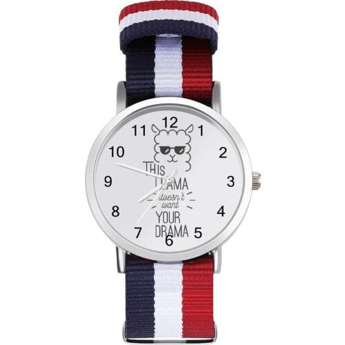 Llama Quartz Watch Travel Photo Wrist Watch Boy Modern Cheap Wristwatch