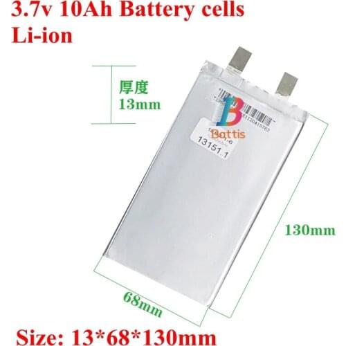 7pcs Lithium 3.7v 10Ah Battery Lipo 10ah 1365130 Polymer 30A for Diy Pack Battery 24v 10ah Bateria Litio 24v 20ah Power Vehicle