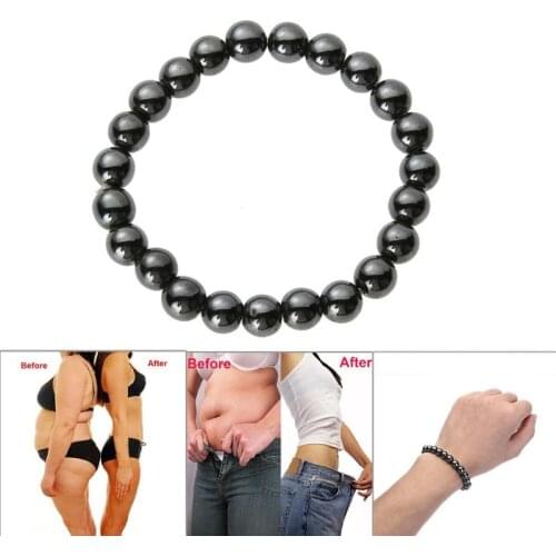 Magnetic Hematite Beads Bracelet Anti-Fatigue Health Care Energy Bangle