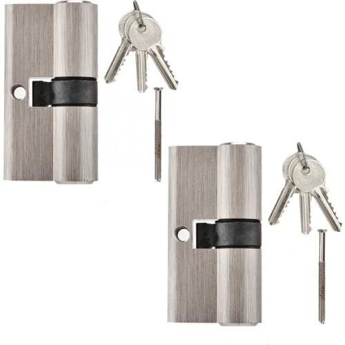 Copper Dual Open Lock Cylinder Anti-theft Wooden Door Lock Cylinder Lock Cylinder With Keys