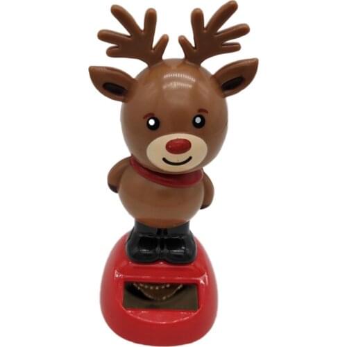 New Popular Powered Dancing Animal Swinging Dancer Decor Snowman solar panel swing automaticly Christmas Toy