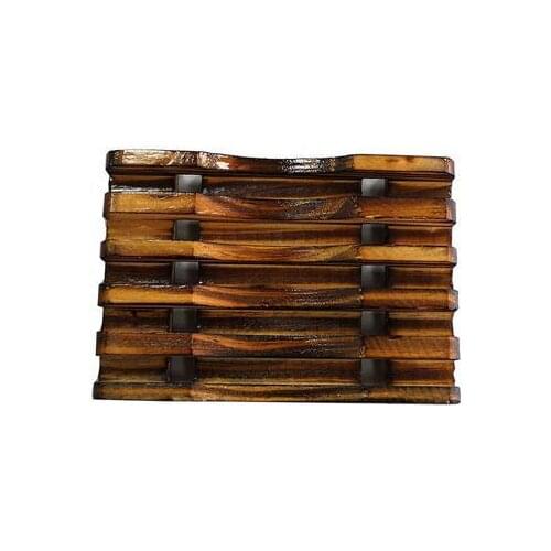 New Multi-Function Shower Wash Bathroom Accessories 10*8cm Natural Wood Soap Tray Holder Dish 2pcs