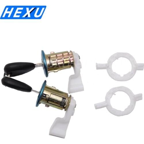 A Pair Of Lock Cylinder With Key For Renault Clio II Master Scenic 7701472806 7701471219 7701471221 7701471311 256518
