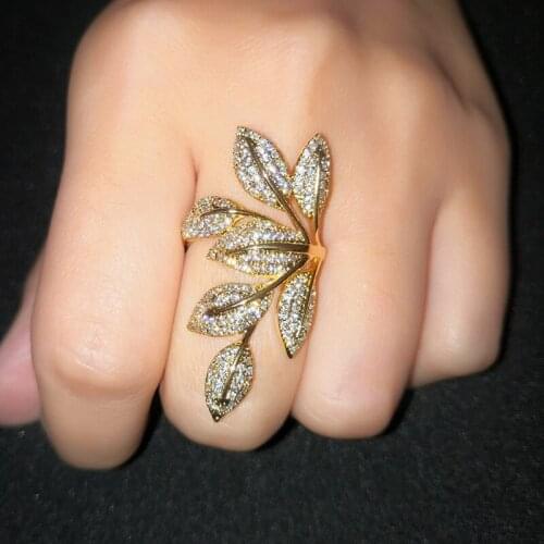 YaYI Jewelry Fashion Princess Cut 100% White Cubic Zirconia Silver Gold Color Engagement Wedding Party Adjustable Copper Rings