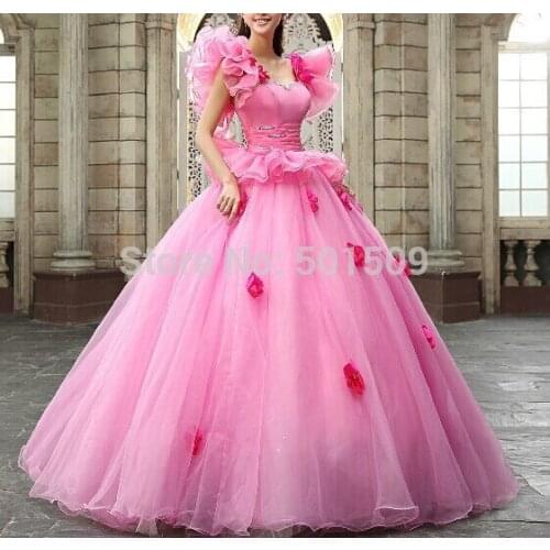 Luxury rhinestone crystal embroidery ruffles decoration long medieval dress Renaissance Gown princess Victoria/Marie Antoinette