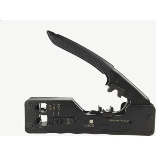 RJ45 Tool Network Crimper Crimping Tools For Cat7 Cat6 Cat5 STP Plugs RJ45 Connector Cable Multifunction Crimp Metal Clip