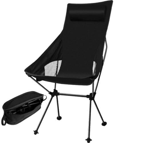 Outdoor Folding Camping Chair Lightweight Fishing Camping BBQ Chairs Portable Folding Extended Hiking Seat Garden Ultralight