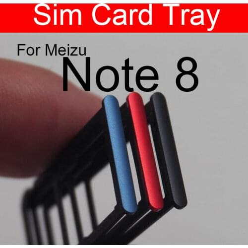 SIM Card Slot Tray Holder Adapter For Meizu Note 8 Note8 M822h M822q SD Memory Sim Reader Card Socket Replacement repair
