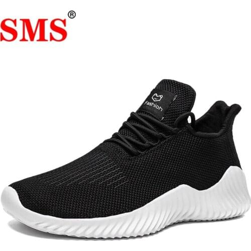 SMS 2020 New Men Shoes Casual Sneakers Comfortable Running Shoes Breathable Men Lace-up Lightweight Male Shoes Zapatillas Hombre