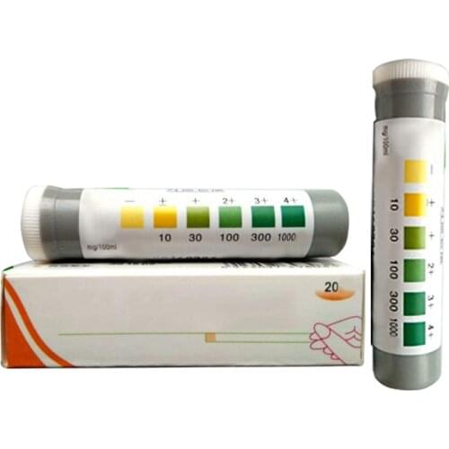 20pcs/set Urine Protein Test Strips Kidney Urinary Tract Infection UTI Check Convenient Fast Accuracy Body Health Tester